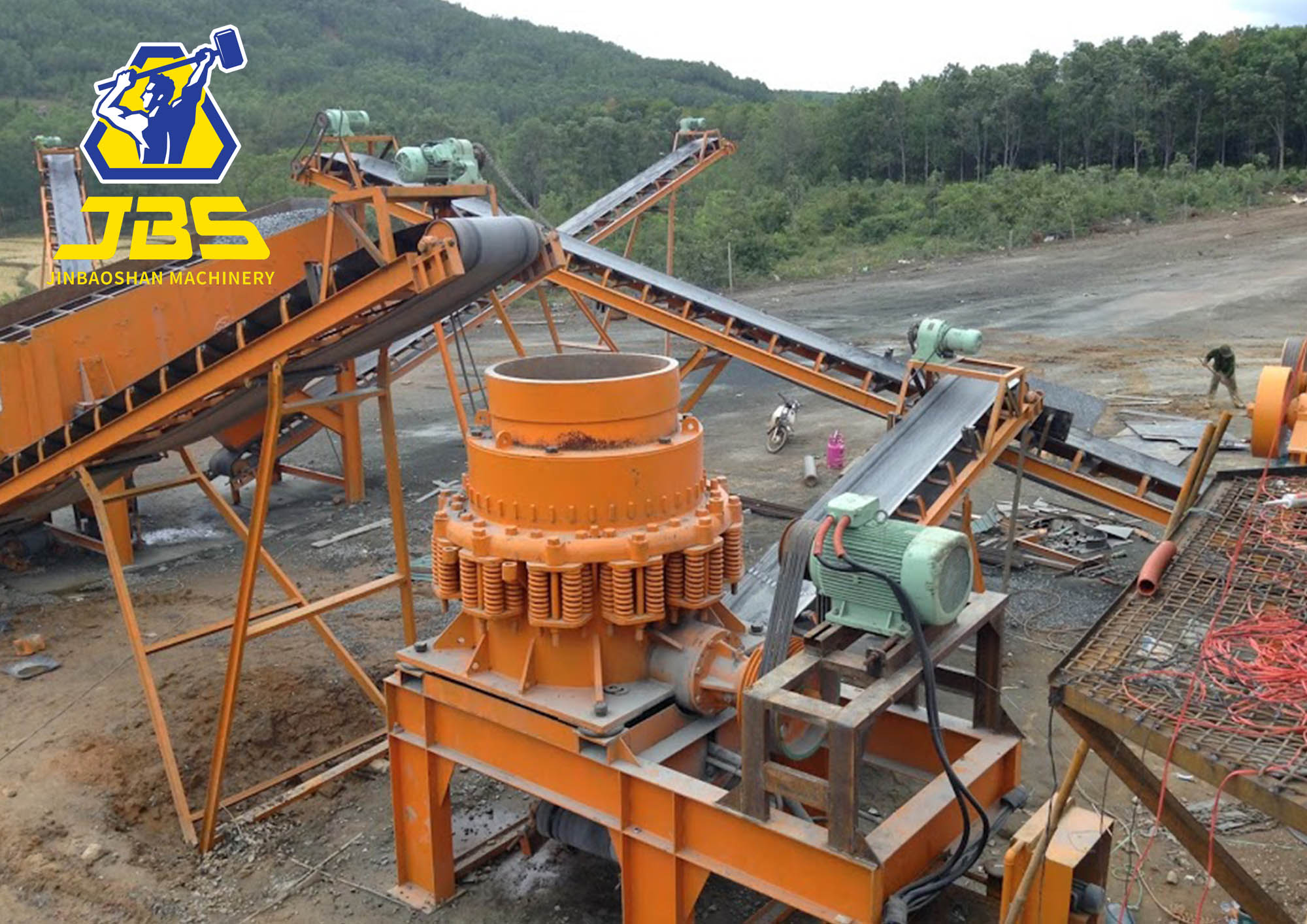 JBS 300tph Granite crushing plant in Colombia